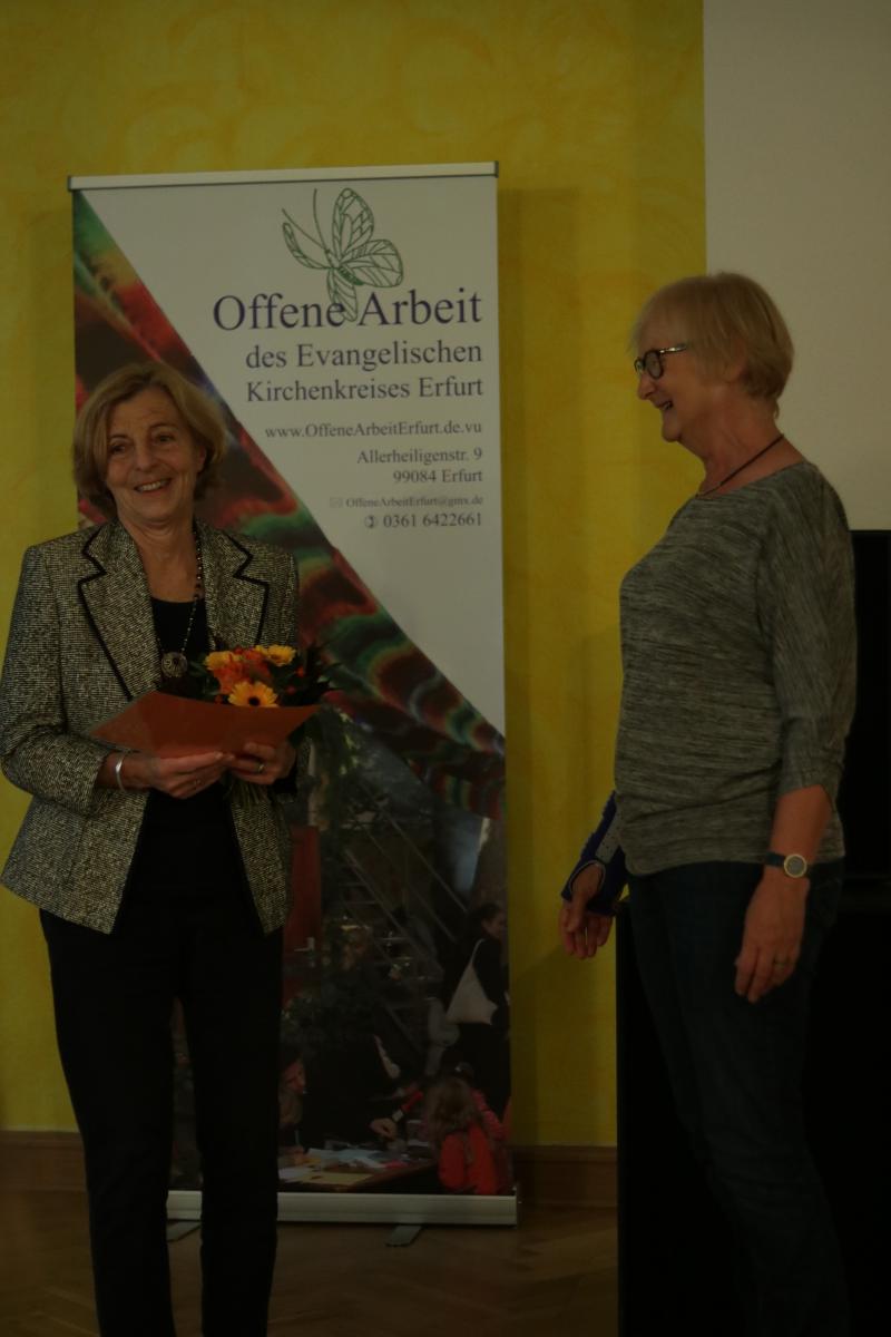 2017 erhielt Christel Hildemann den Preis für Engagement.